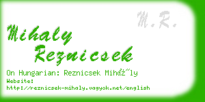 mihaly reznicsek business card